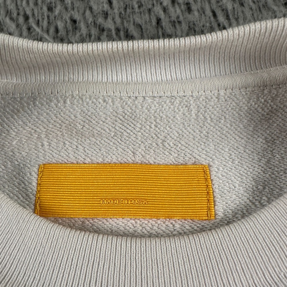 Yellow Label Boston‎ Celtics Sweatshirt Size M White Crewneck Green Graphic Rare - Picture 5 of 12